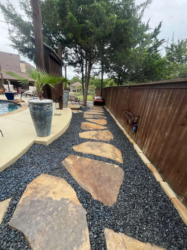 Poolside Flagstone Walkway