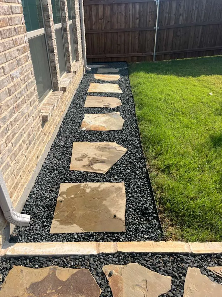 Drainage-Friendly Stone Path